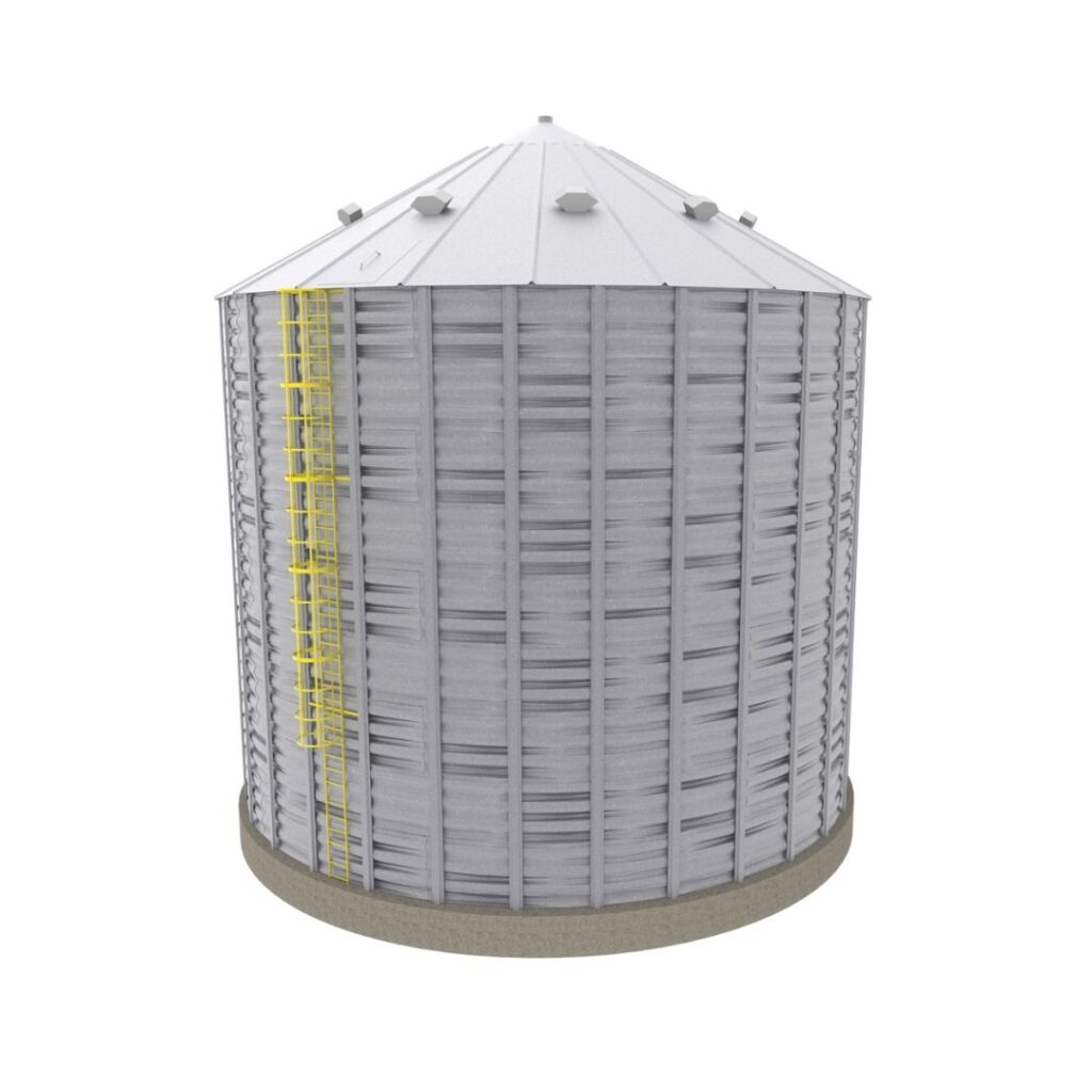 Silos Metálicos Linha Fundo Plano SILOMAX